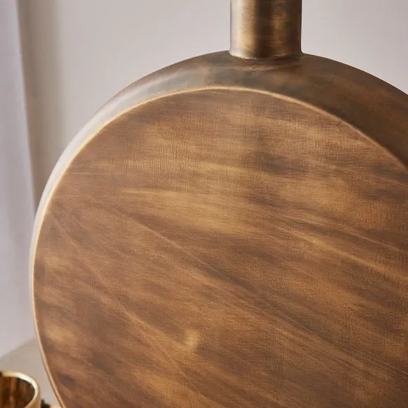 Metal Flat Bottle Vase 2