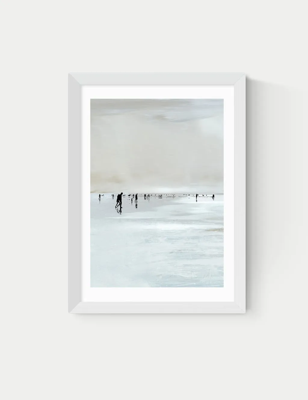 East End Prints Beachy Landscape Rectangle Framed Art White