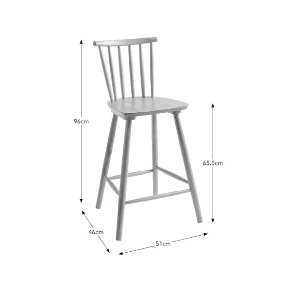 Harvey Bar Stool, Beech Wood 6