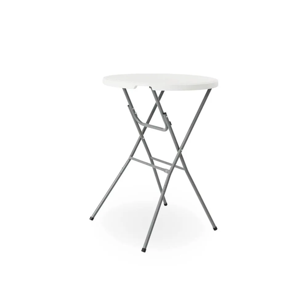 sweeek High reception high table, steel folding table (set of 4) in White 2