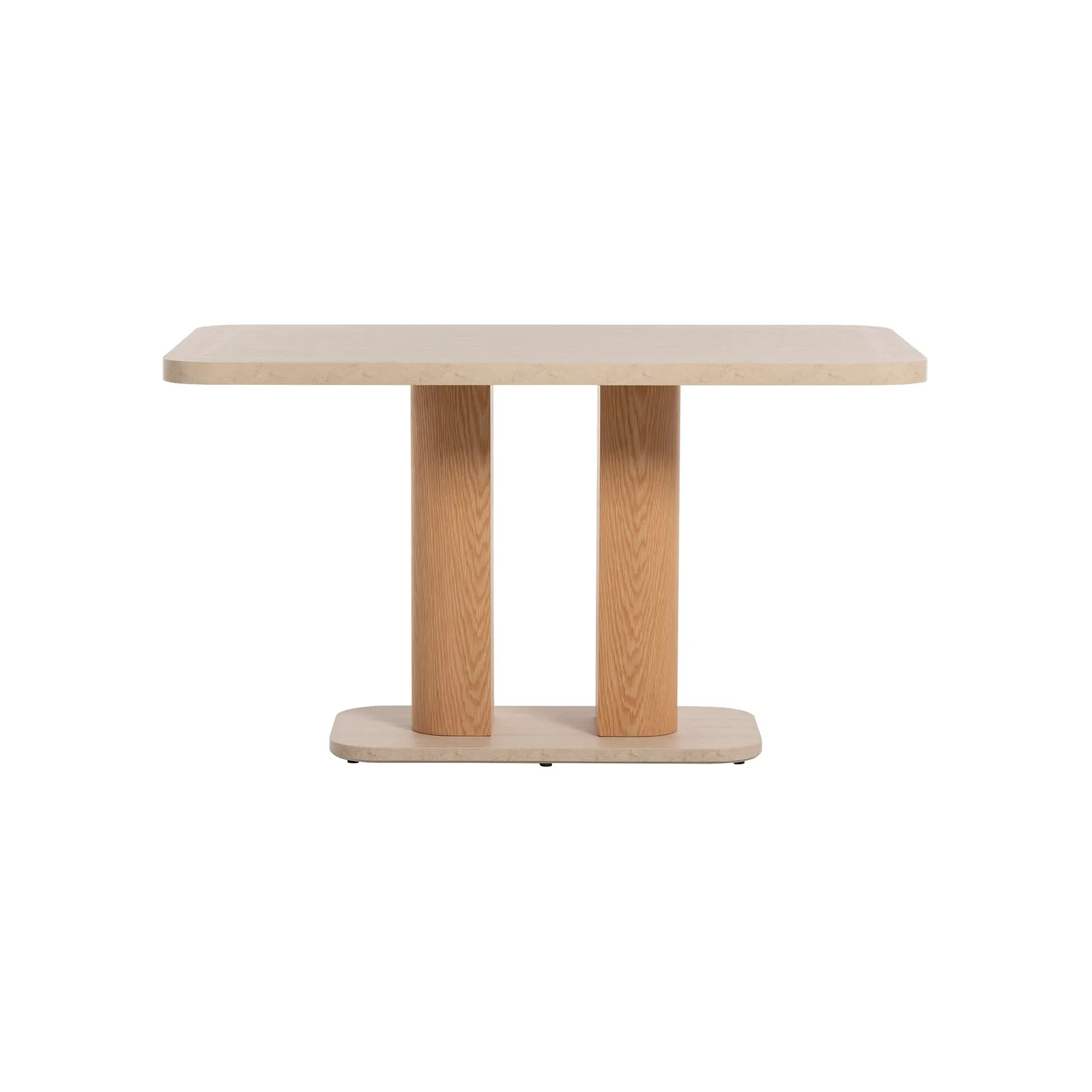 Harbour Dining Table 135Cm, Neutral Stone Effect | Barker & Stonehouse 3