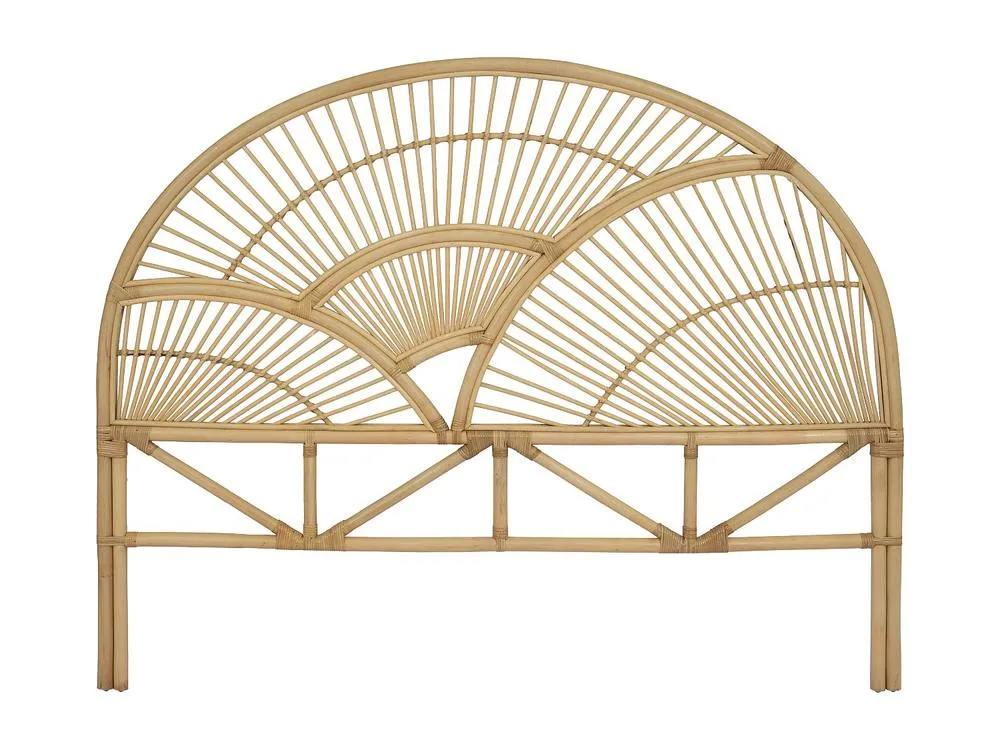Vente-unique Headboard - 160 Cm - Rattan - Natural - EFELA in Light Oak 2