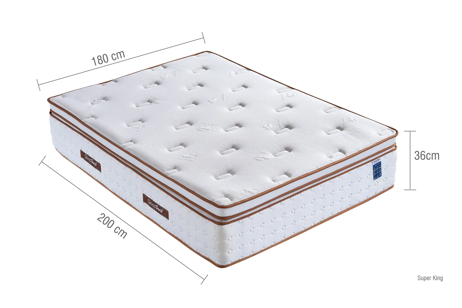 Birlea SleepSoul Space 3000 Mattress Memory Foam Pocket Sprung in White 4