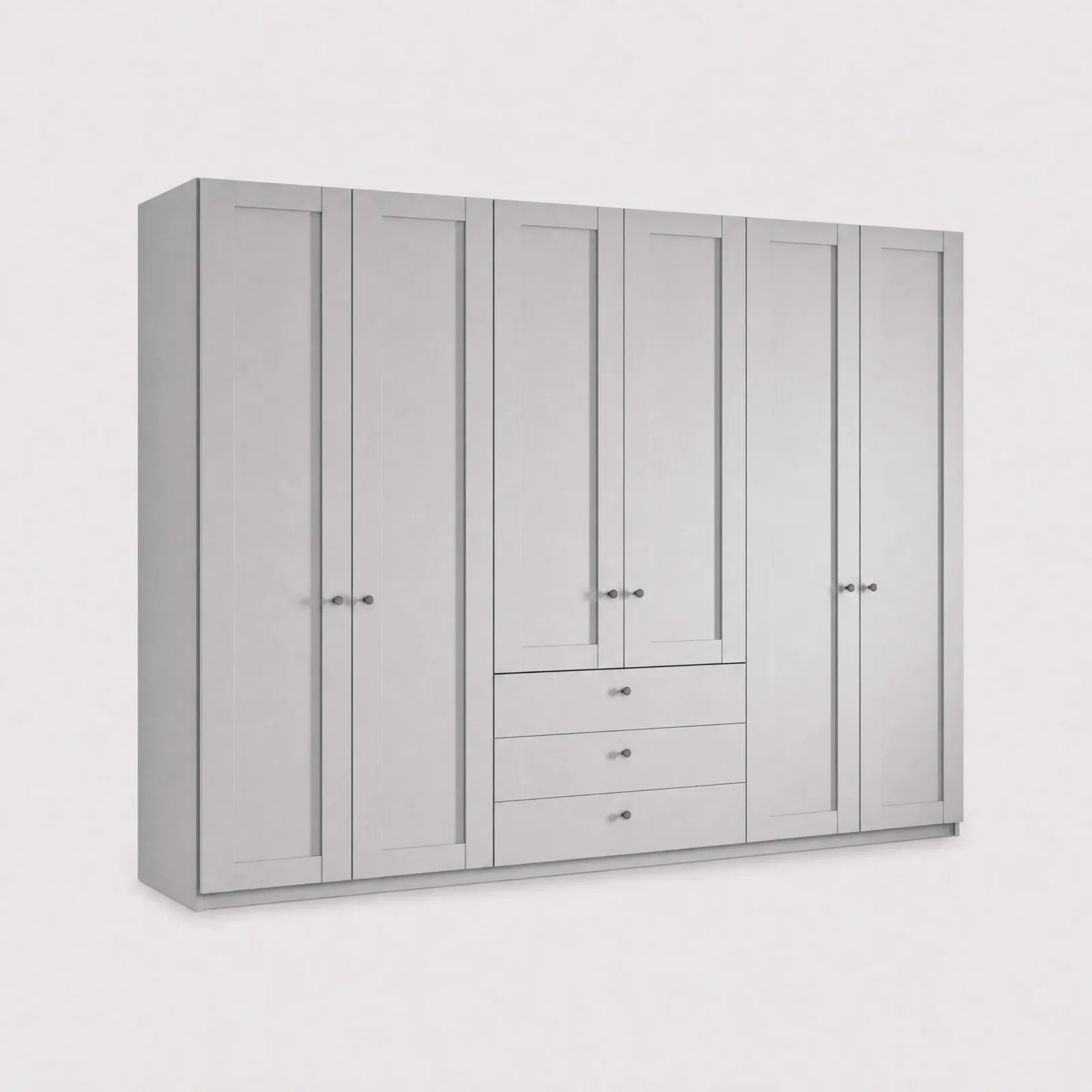Varese 6 Door 3 Drawer Functional Unit 300Cm, Grey | Barker & Stonehouse