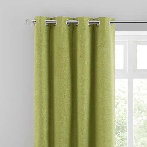 Luna Brushed Eyelet Curtains (Blackout Available) 1