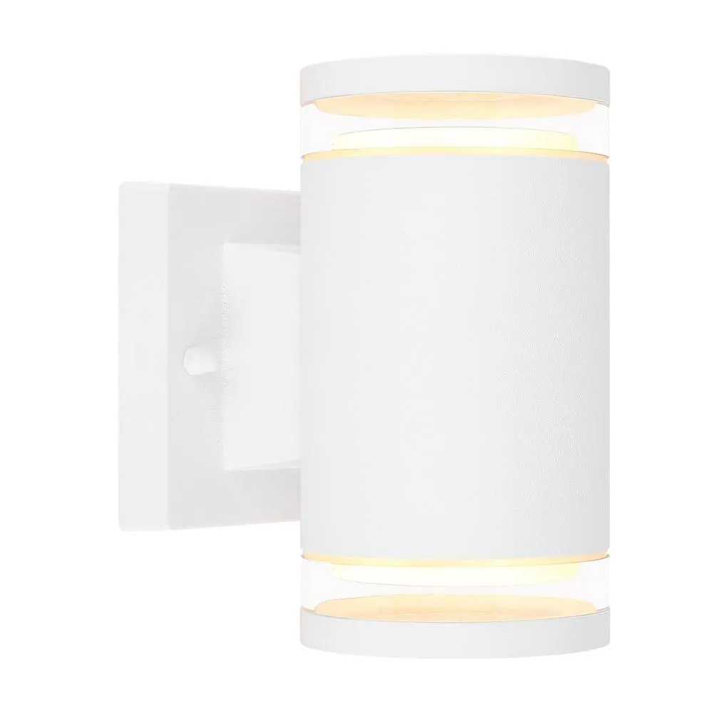 Netlighting Alcala Outdoor Up Down Wall Lamp Matt White 2x GX53 2
