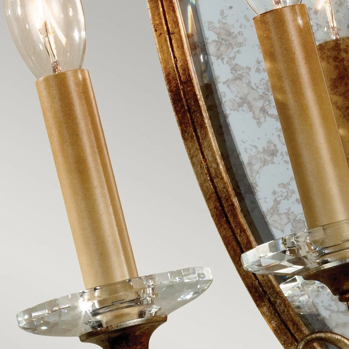 Netlighting Valentina 3 Light Indoor Candle Wall Light Bronze E14 3
