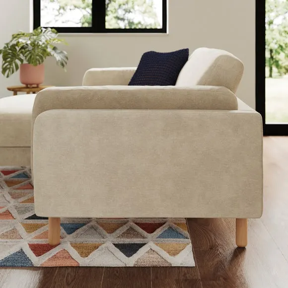 Newton Luxe Chenille Corner Chaise Sofa 2