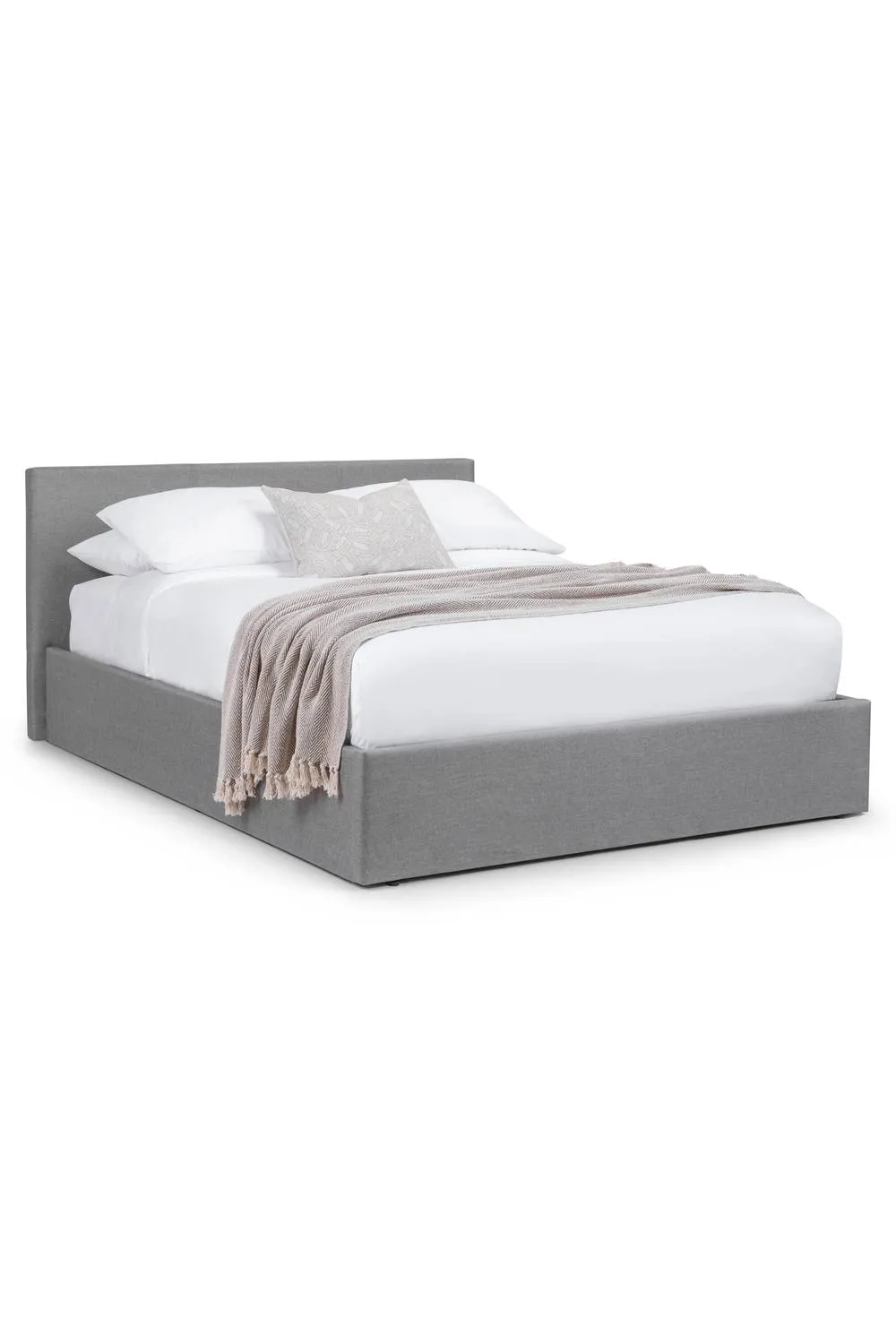Julian Bowen Rialto Upholstered Ottoman Storage Bed in Grey 3
