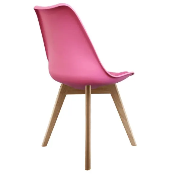 Fusion Living Soho Plastic Dining Chair with Squared Legs 4