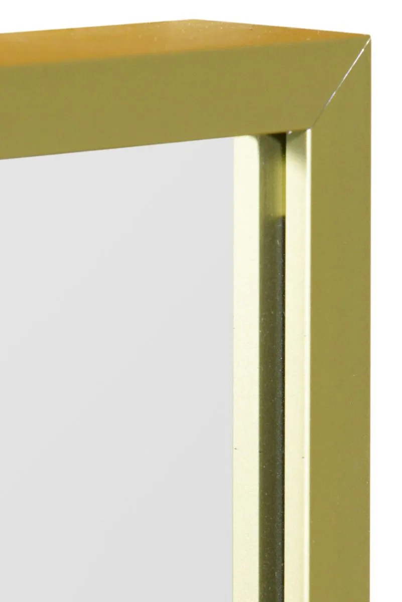 MirrorOutlet Gold Aluminium Edged Wall Mirror 79" X 39" (200CM X 100CM) 4