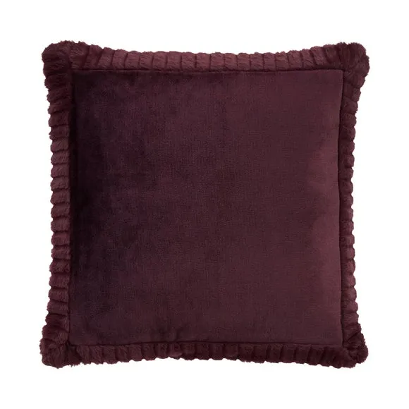 Catherine Lansfield Faux Velvet Cushion 2