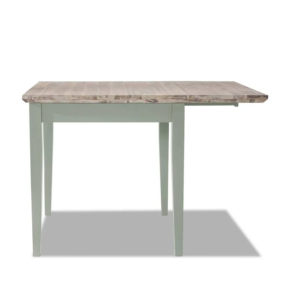 Statement Furniture Florence Square Extendable Kitchen Dining Table in Light Green 3