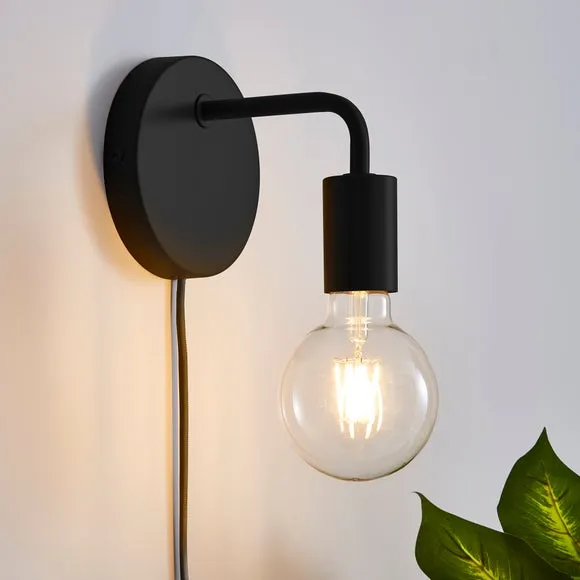 Koppla Industrial Plug In Wall Light