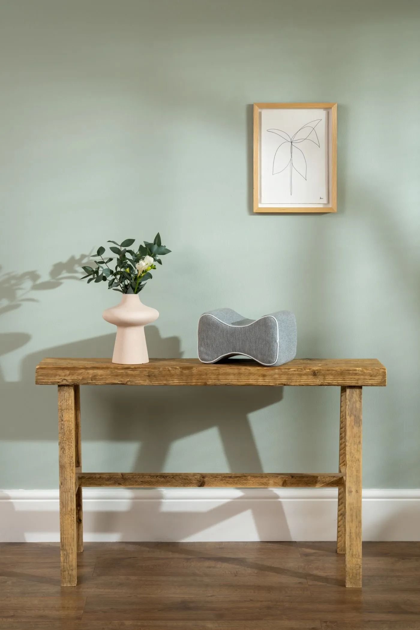 Soak&Sleep Memory Foam Knee Pillow in Light Grey 2