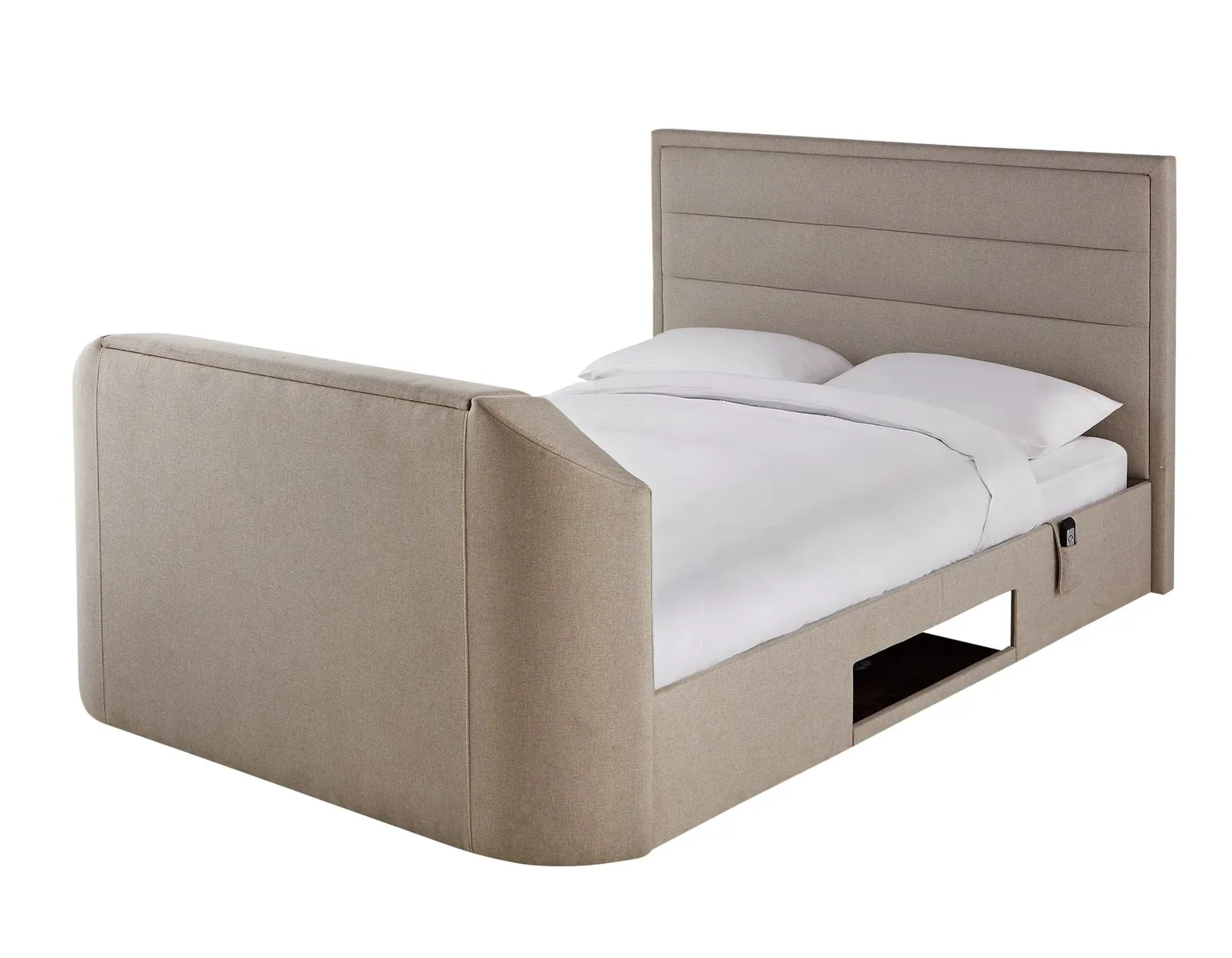 Argos Home Thornbury Kingsize TV Bed Frame - Natural