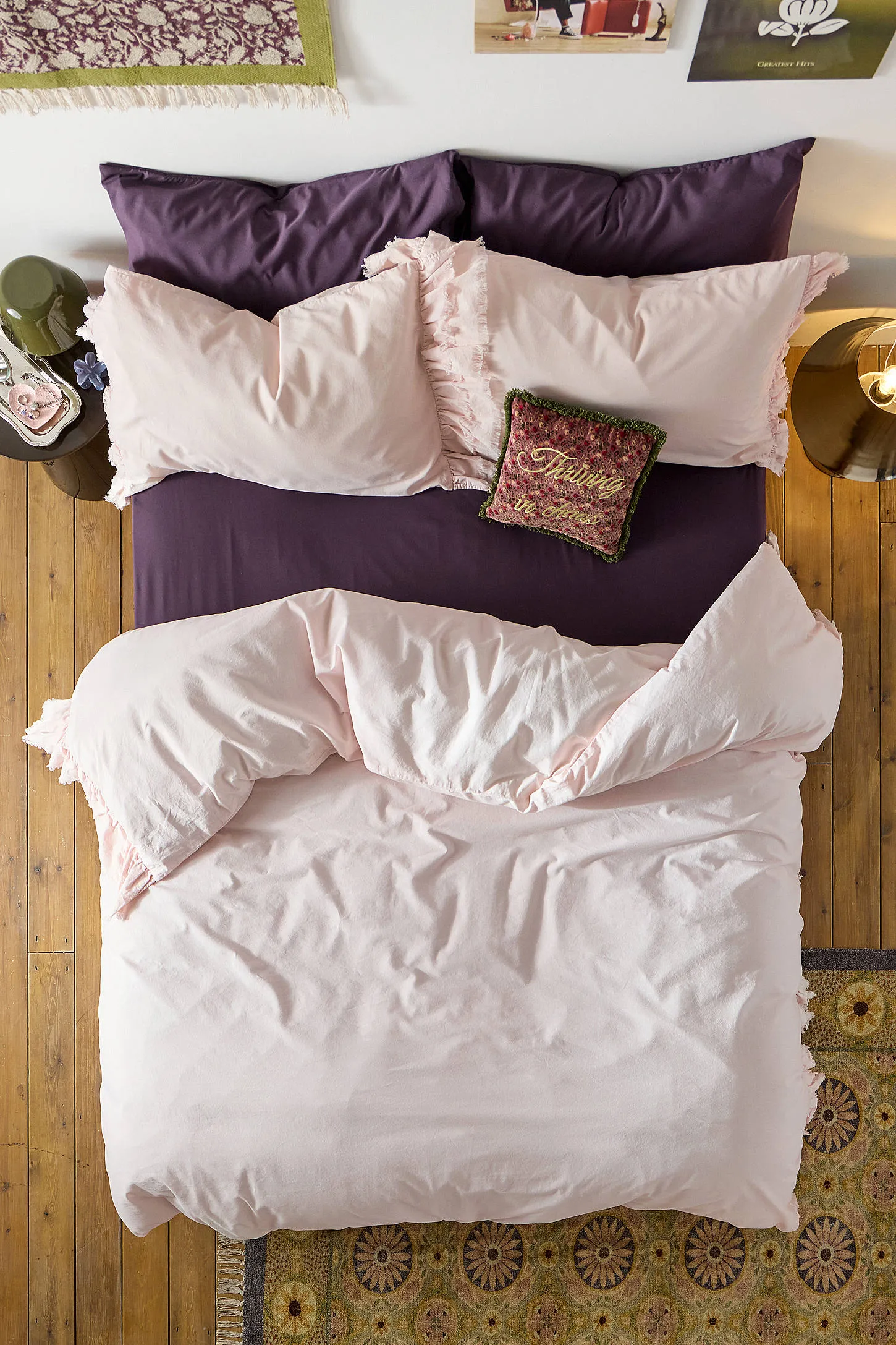Double Ruffle Duvet Set 1