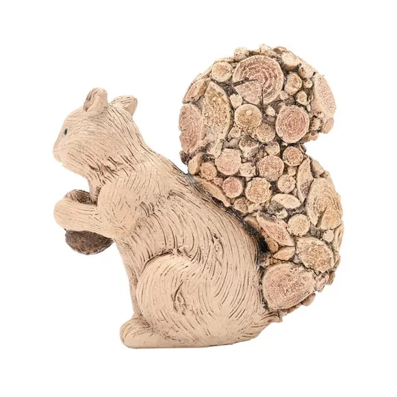 Country Living Wood Effect Squirrel Ornament 5