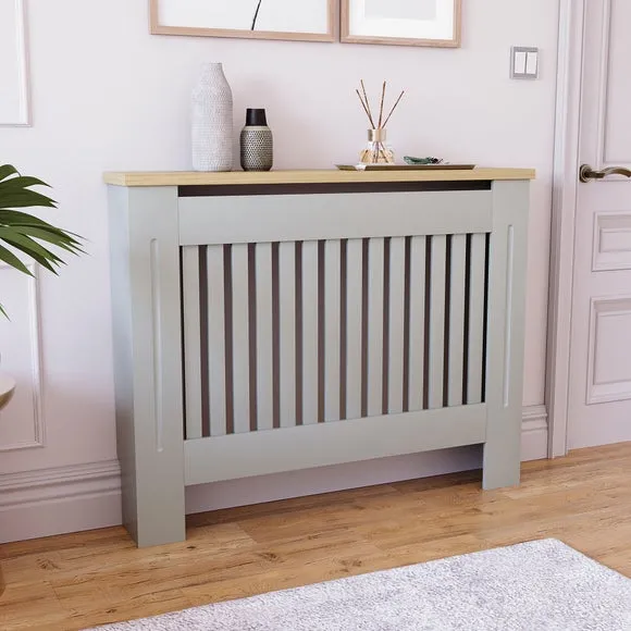 Return - Vida Designs Arlington Radiator Cover, Grey, Medium