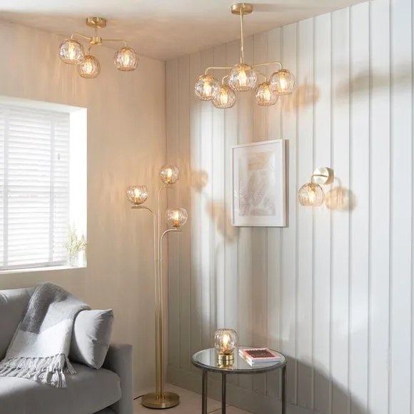 Vogue Arkoma Glass 5 Light Chandelier 6