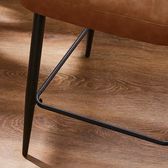 Taylor Counter Height Bar Stool, Faux Leather 4