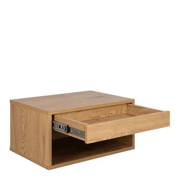 Furniture To Go Cholet 1 Drawer Square Wall Mounted Bedside Table 4