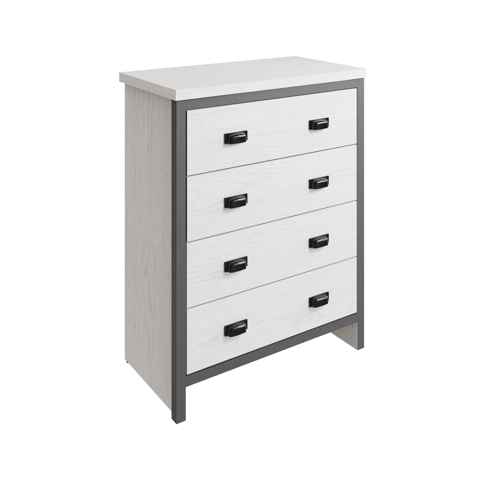 GFW Boston 4 Drawer Chest of Drawers in White 2