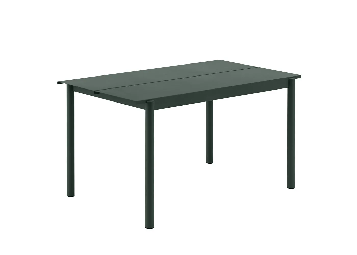 Muuto Linear Outdoor Steel Table Medium Dark Green 1