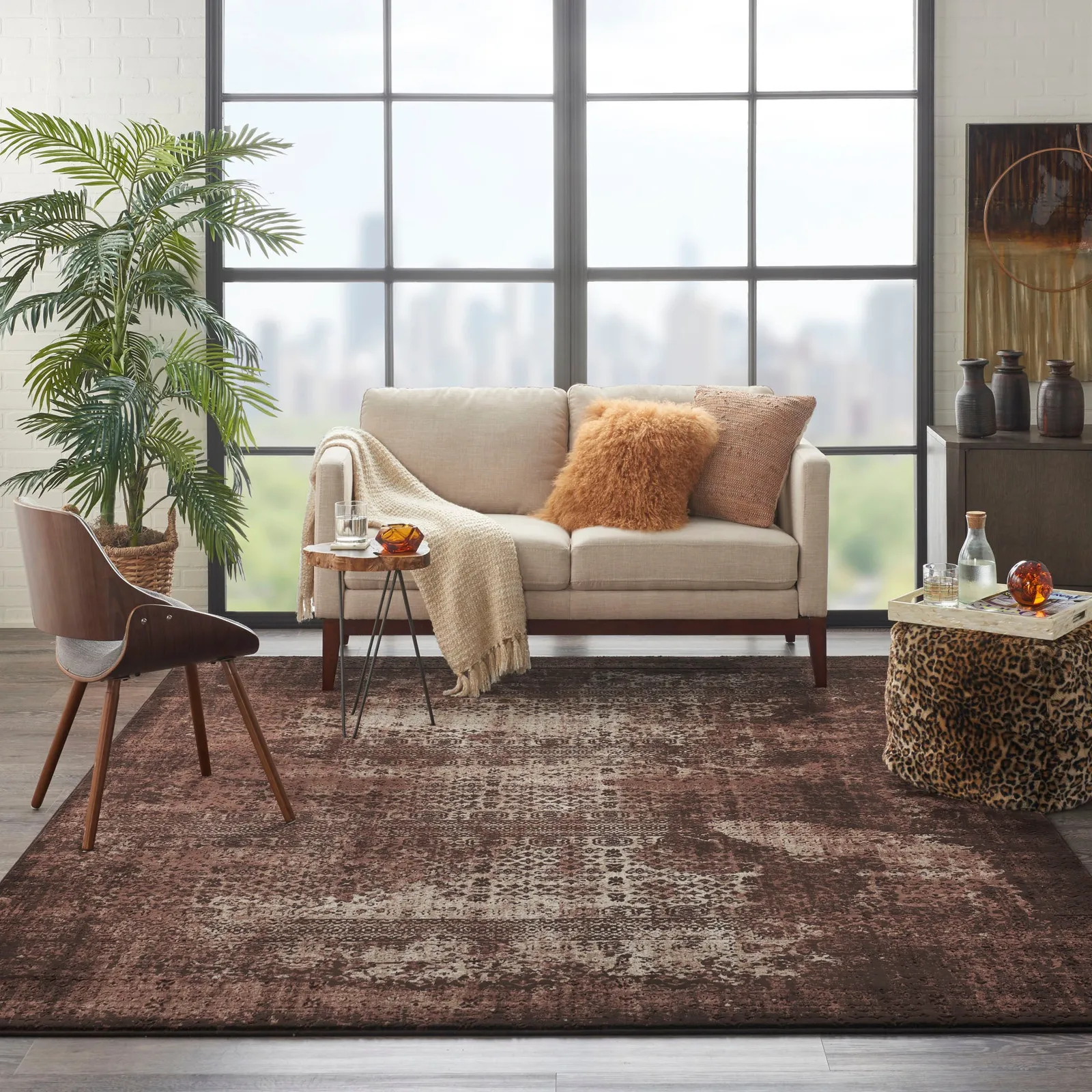 Karma 1 Rug Brown