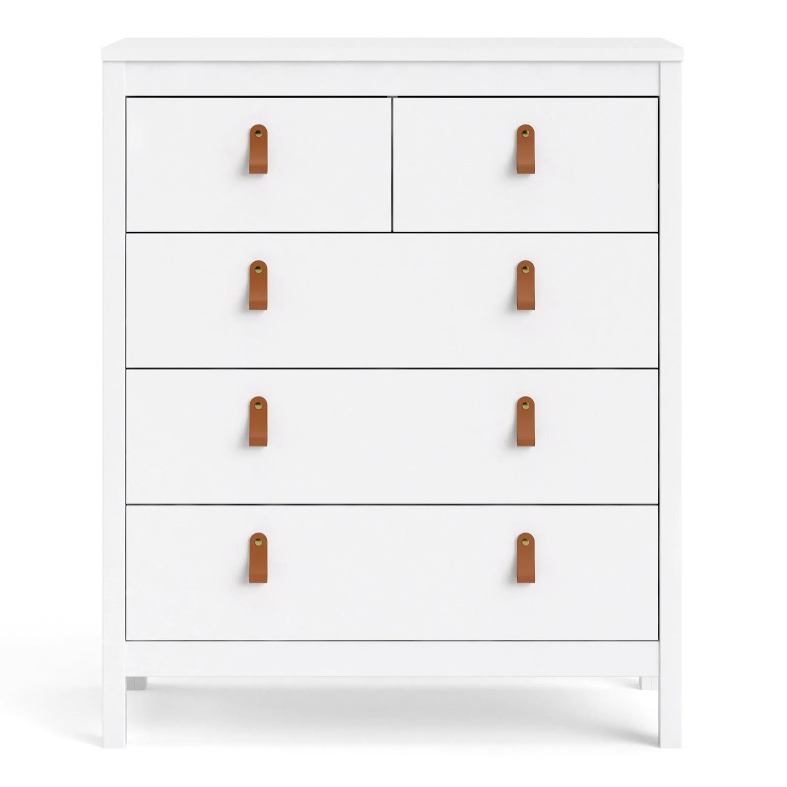 Furniture To Go Barcelona Chest 3+2 Drawers in White 2