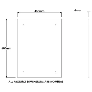 Croydex Large Basic Bathroom Mirror - Silver 2