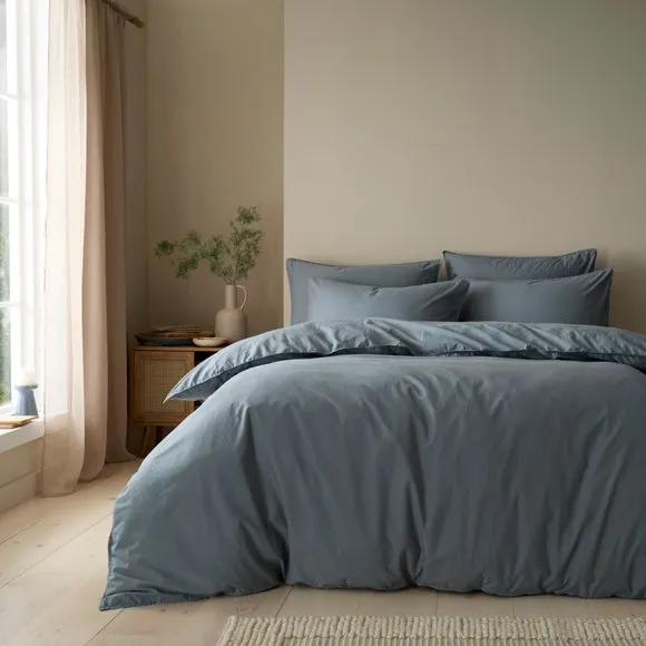 Soft Washed Cotton Duvet Cover & Pillowcase Set 1