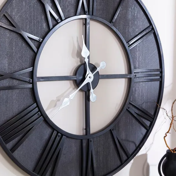 Fulton Industrial Skeleton Wall Clock 2
