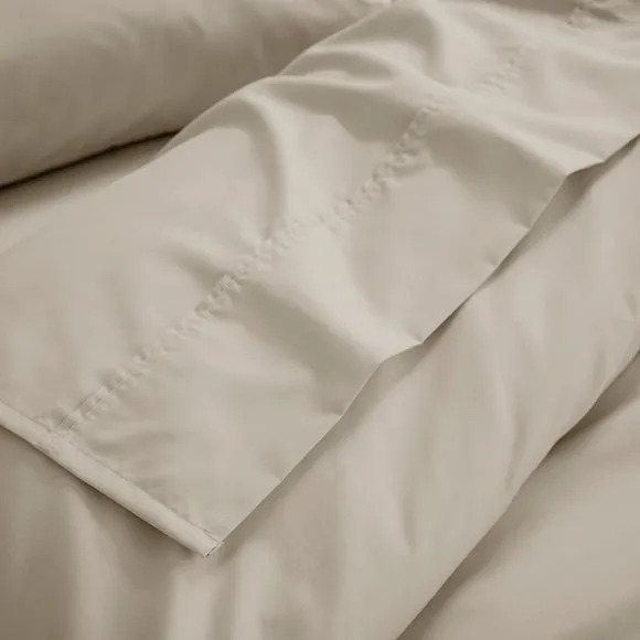 Dorma Crisp & Fresh 400 Thread Count Egyptian Cotton Percale Flat Sheet 1