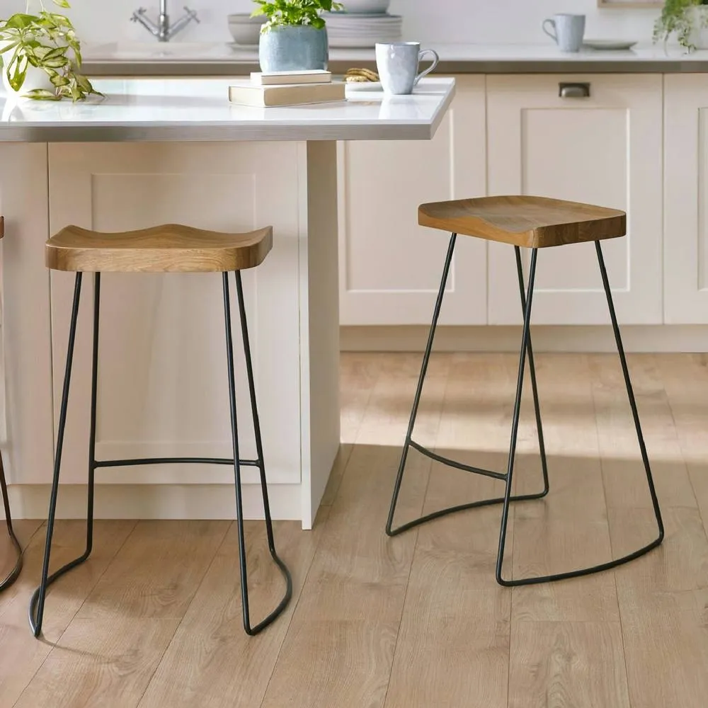 netfurniture Hampton Bar Stool (Set of 2) in Brown