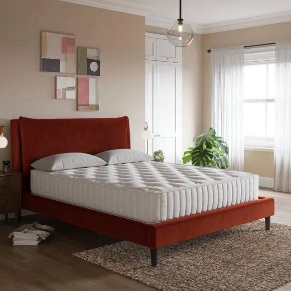 Skylar Velvet Pillow Back Bed Frame 1