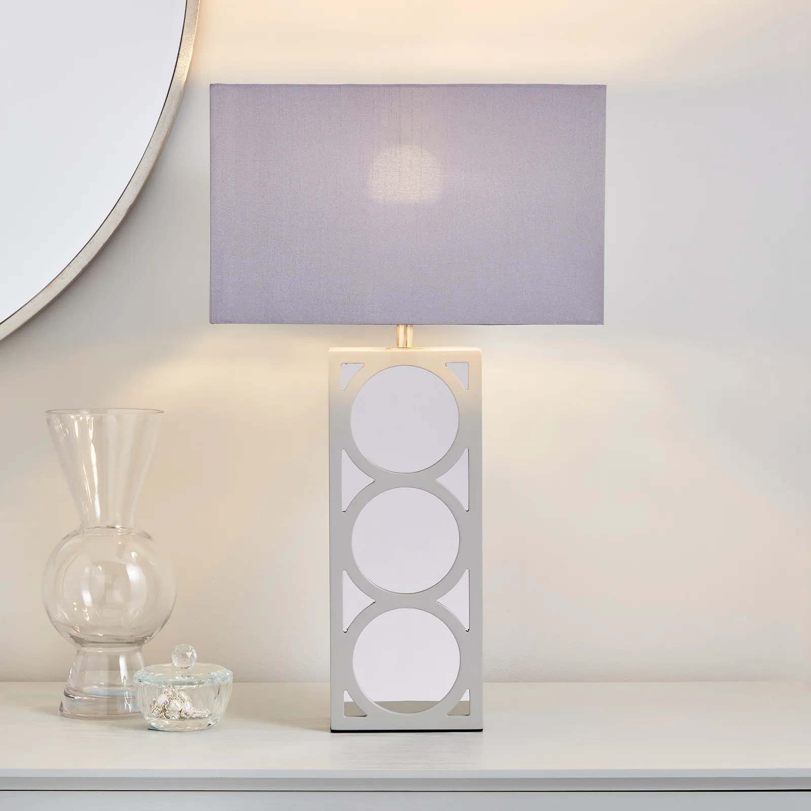 Delphi Table Lamp Silver