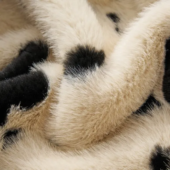 Cowhide Faux Fur Throw Blanket, 130cm x 180cm 2