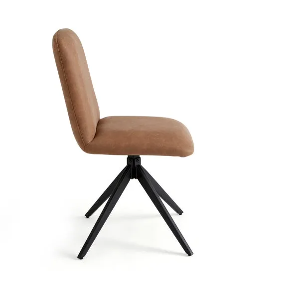 Loki Set of 2 Dining Chairs, Faux Leather 6