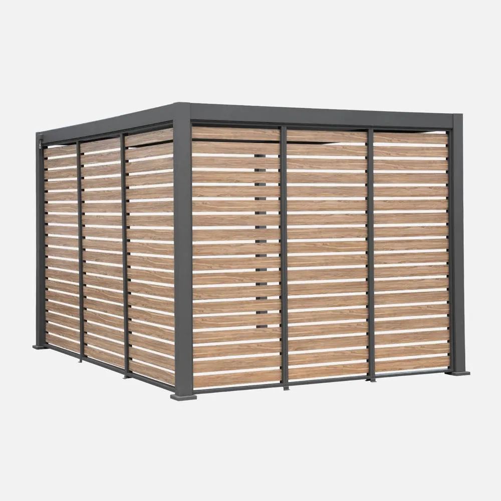 sweeek Louver panel aluminium 130 cm for Triomphe pergola 4x3m in Dark Grey 3