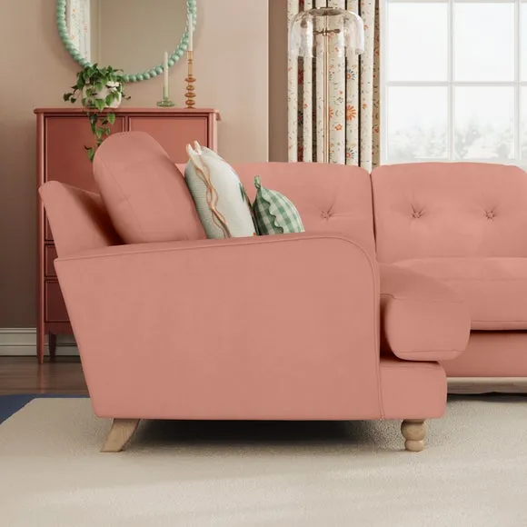 Martha Vintage Velvet Full Corner Sofa 2