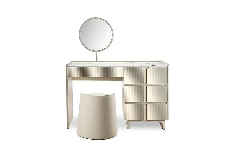 Avorio Dressing Table, Mirror and Dressing Table Stool