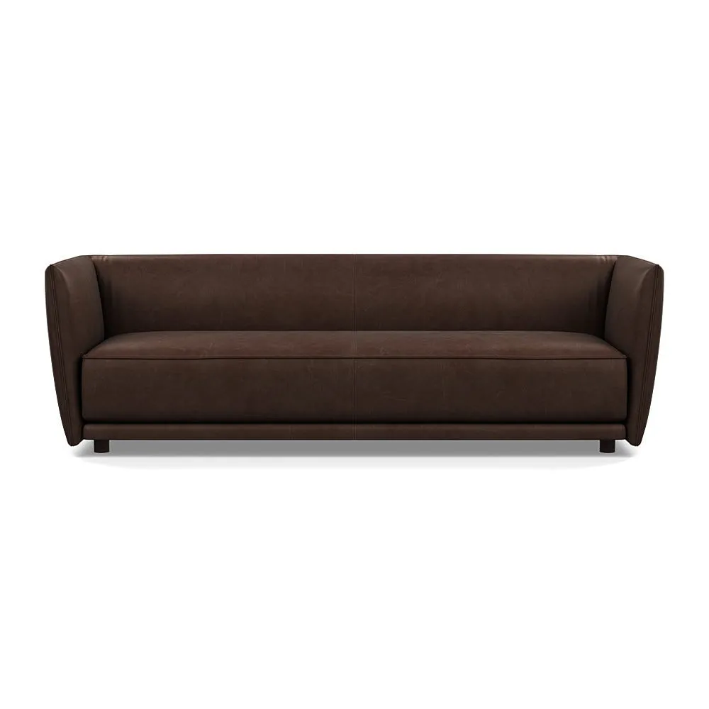 Heal's Valley 4 Seater Sofa Hertiage Chestnut Walnut Stain Feet 1