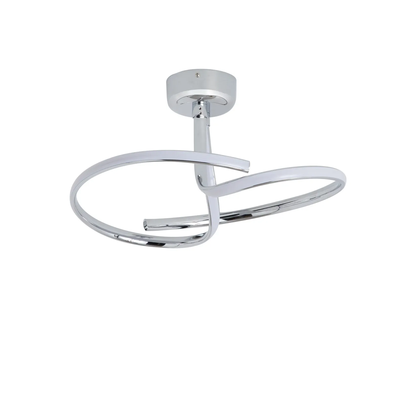 Cortez 2 Arm LED Chrome Semi Flush Ceiling Light 5