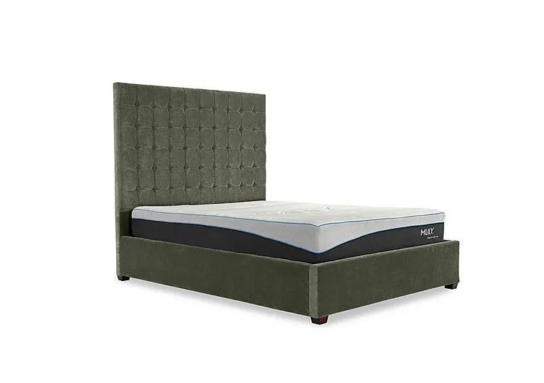 Carrie 160cm Headboard Manual Ottoman Bed Frame - Double - Faremont Hunter