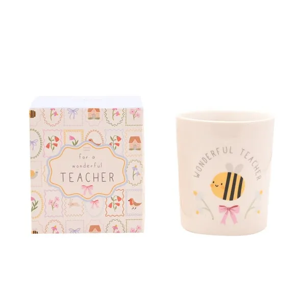 Love Life Teacher Lychee & Raspberry Ceramic Candle 2