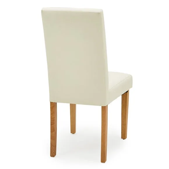 Hugo Set of 2 Dining Chairs, Faux Leather 6