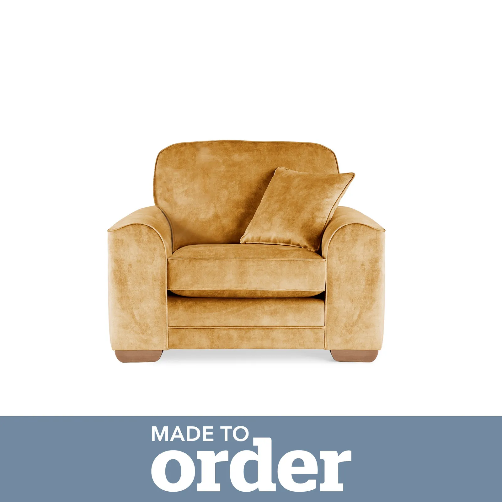 Morello Armchair Slub Velvet Yellow