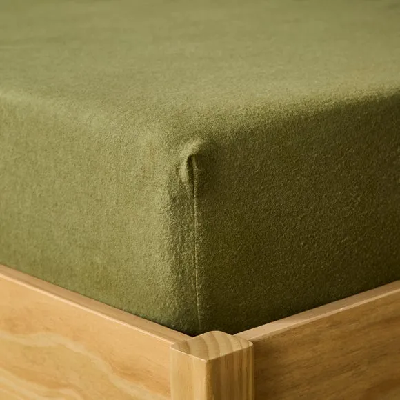 100% Organic Brushed Cotton Fitted Sheet 2
