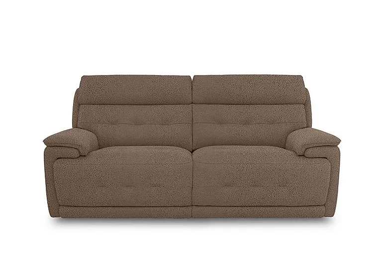 Brescia Fabric 3 Seater Sofa - Hazelnut